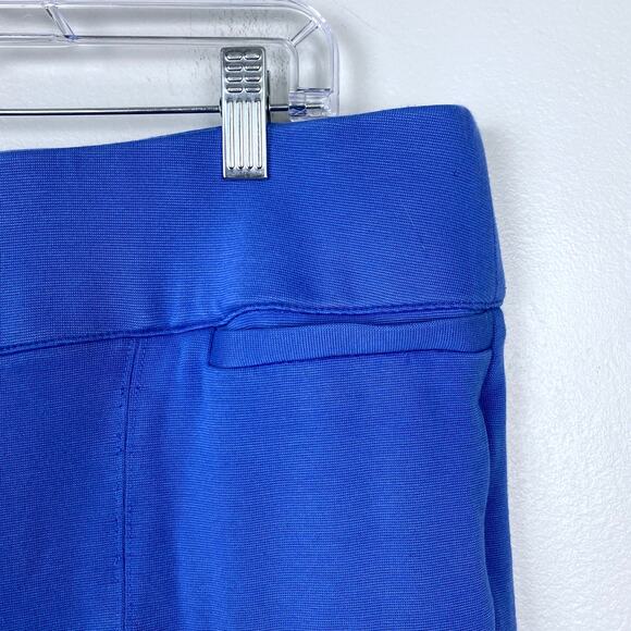 Lane Bryant Ponte Straight Leg Pant Pull On Blue Full Length Work Size 18 Short - Picture 3 of 11